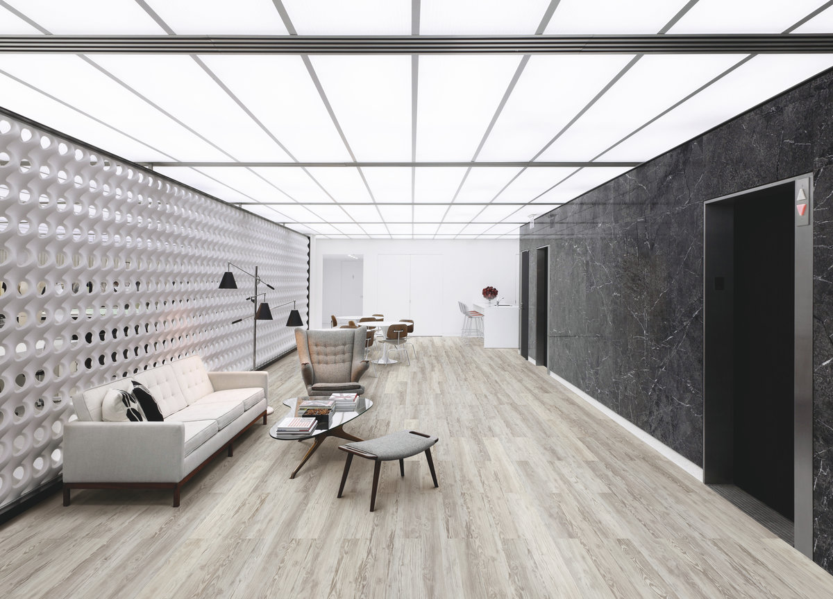 Antique frozen pine interior